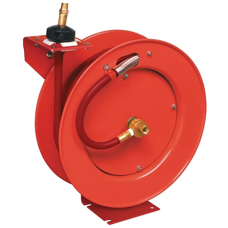 Lincoln Industrial Lincoln Air Reel with 50 ft. x 1/2 in. Air Hose, Red 83754